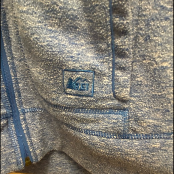 Rei, grey, zip up sweatshirt, sz sz - Picture 3 of 4